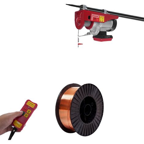 Elektrische Seilwinde, Tragfähigkeit 300 kg/600 kg, Hubhöhe 12 m, Hubgeschwindigkeit 10 m/min, Spannung 220 V, Leistung 1200 W (1/5)