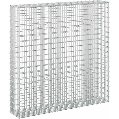 Gabion with 3.5 mm Wire and 5x2.5 cm Mesh 100x20x100 cm vidaXL