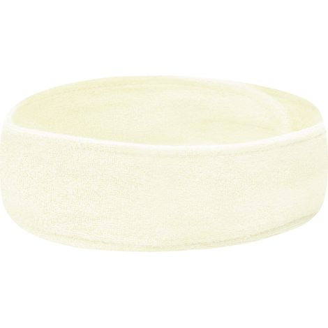 Diadema de felpa color crema (1/2)