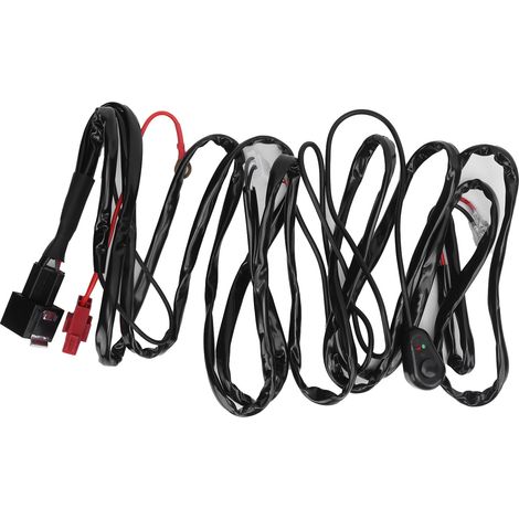 Faisceau de câblage 3m pour projecteur LED 40A 12V étanche, câble de phare pour voiture, moto, quad, bateau (1/5)