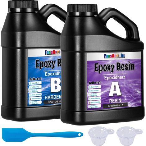Resine Epoxy Transparente 1892ml, Rapport 1:1 Résine époxy (1/5)