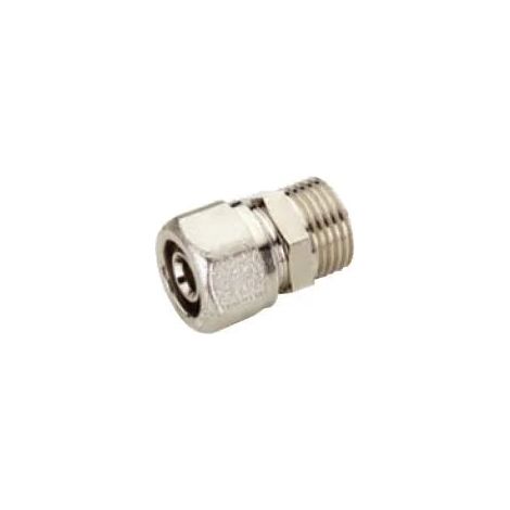 Niples/Raccordo Diritto Maschio 1" Ø26 Multistrato A Stringere Completo Di Kit