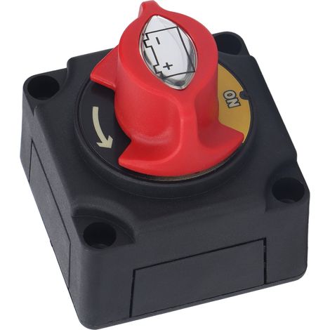 Gleichstrom-Ein/Aus-Batterieschalter, wasserdichter und korrosionsbeständiger Hauptstromkreisunterbrecher mit Schrauben, für Auto, Boot, Wohnmobil (1/5)
