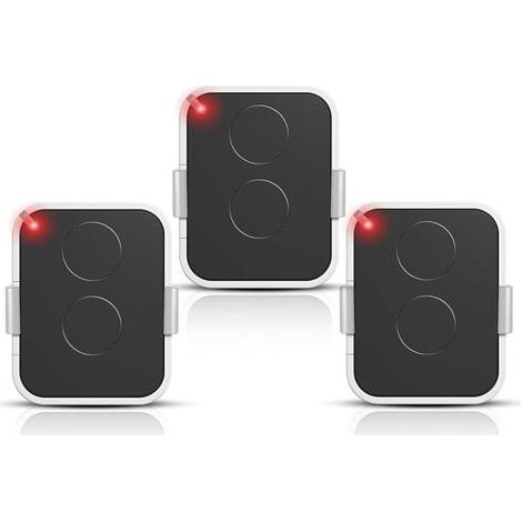 Lot de 3 Télécommande Compatible Nice Era ONE2/ON2E/ON4E/ON1E,433,92 MHz Télécommande Porte de Garage,Rolling Code,2 Canaux(Blanc) (1/5)