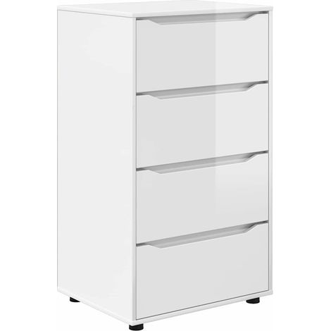 Maison Exclusive - Armadi di Stoccaggio Bianco Lucido 60 x 48 x 105 cm