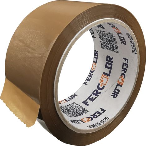 Nastro Adesivo per Imballaggi 50 mm x 45 mt FERWORK - Avana