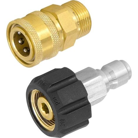 Adaptateur Robinet Laiton M22-14 pivotant + Fiche 3/8" – Pour Jardin Cuisine Aquarium (1/5)