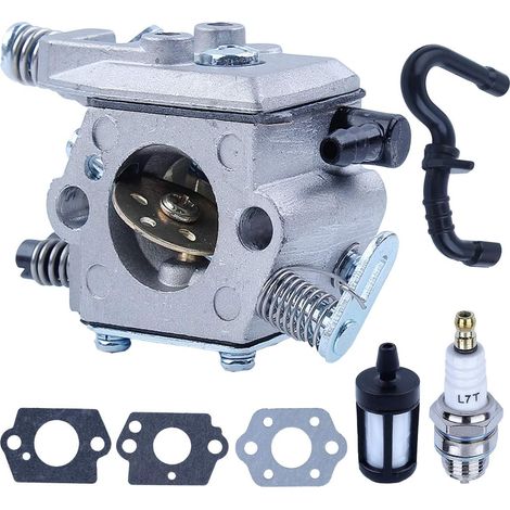 Carburateur Adefol C1Q-S57B de remplacement avec kit de tuyau de filtre à carburant pour STIHL MS170 MS180 017 018 Carb pour tronçonneuse Zama 1130-120-0603 (1/5)
