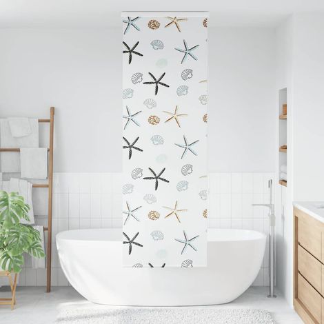Store enrouleur de douche,Store à rouleau avec cassette largeur du tissu 66 cm CFW2179669 (1/5)