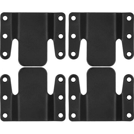 4Pcs Attaches Canapé D'angle Métal, Crochets Universels Canapé Sectionnel Faciles à Monter, Accessoires Meuble Solides avec Vis (1/2)