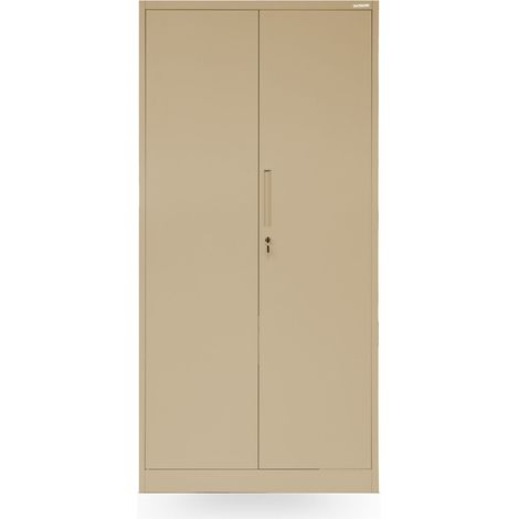 Armoire de service verrouillable DAWID, 900 x 1850 x 450 mm, Fresh Style: beige (1/5)