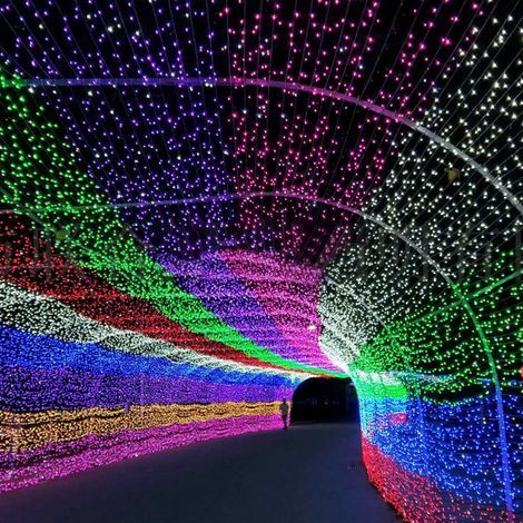 10M LED string lights with waterproof copper wire, outdoor Christmas decoration, battery included (1/5)