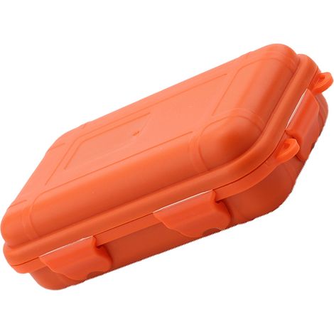 Wasserdichte und stoßfeste Aufbewahrungsbox für Outdoor-Survival-Einsätze, orange, Größe L. (1/5)