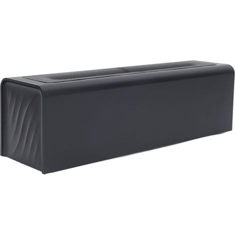 150-ml-Aroma-Diffusor, Luftbefeuchter mit farbiger Flamme, geräuschloser Betrieb, USB-Anschluss, Schwarz (1/5)