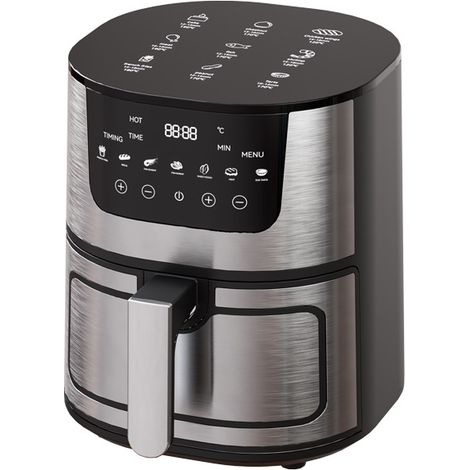 Friteuse à air 7L, friteuse domestique multifonctionnelle fermée invisible en acier inoxydable, four électrique automatique, grande capacité, cuisson intelligente (1/4)