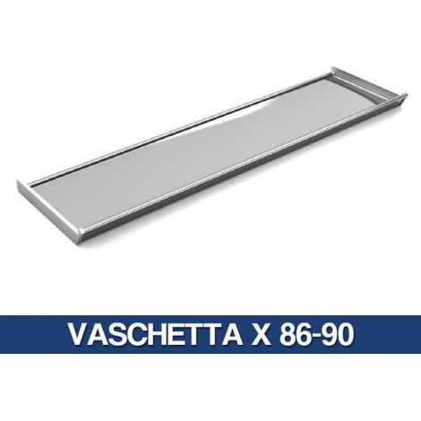 VASCHETTA X SCOLAP.INOX INCASSO CM 86-90