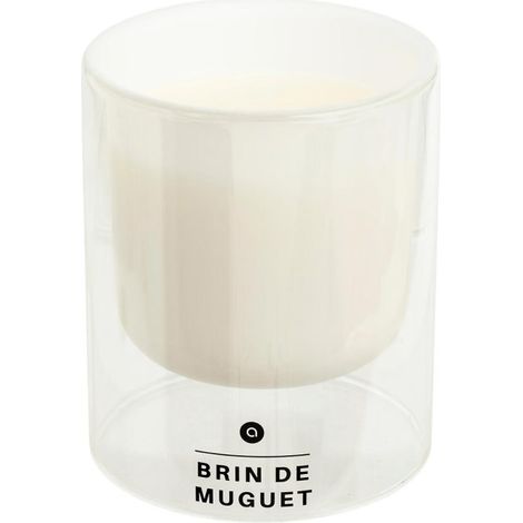 Bougie Parfumée en Verre "Ilan" 220g Brin de Muguet (1/2)