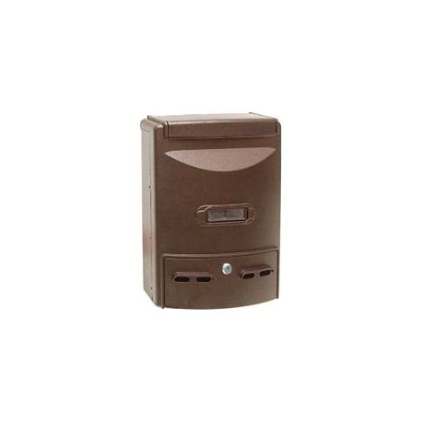 CASSETTA POSTALE IN ALLUMINIO PORTARIVISTE PER ESTERNI EUROPA BRONZO  cm.28,5x10x38h. colore bronzo    QUALITY