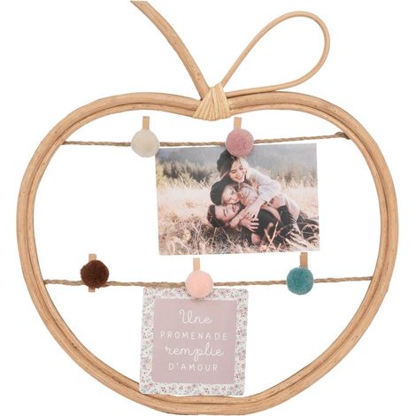 Portafoto per bambini in rattan 35x30cm - Atmosphera créateur d'intérieur (1/2)