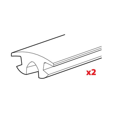 Set 2 gomme superiori - L = 140 cm