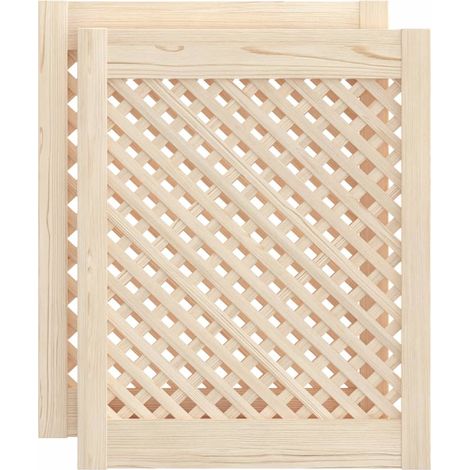 Maison Exclusive - Ante con Design a Reticolo 2 pz 49,5x61,5 cm in Legno di Pino