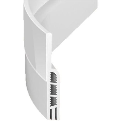 2 Pièces Boudin de Porte, Bas de Porte Anti Courant d'air, Calfeutrer Bas de Porte Autocollant pour Isolation, Bloquer la Poussière (100 x 5 cm, Blanc) (1/4)