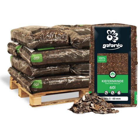 Galamio Rindenmulch Kiefer Mix 60l x 12 Sack 720l 12er