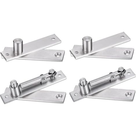 Charnière Pivotante Robuste pour Porte en Bois, Charnière de Porte Cachée pour Porte Secrète, avec Rotation à 360 Degrés, Pivot 2 Pièces (1/5)