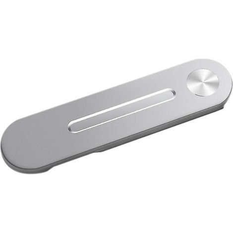 Verstellbarer 2-in-1-Seitenständer aus silbergrauer Aluminiumlegierung für Laptops (1/4)