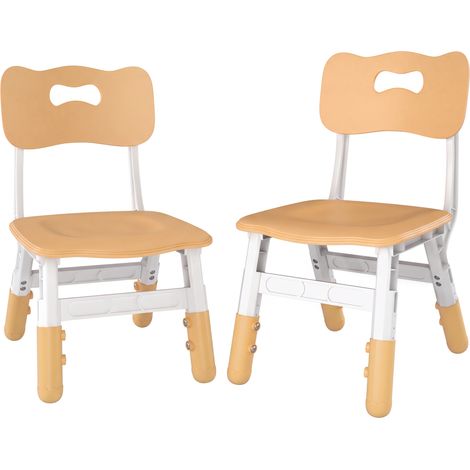 AIYAPLAY Kids Desk Chair Height Adjustable Lightweight Brown (1/5)