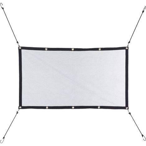 Rete divisoria flessibile per auto in maglia robusta per la sicurezza degli animali 75 x 150 cm in nylon nero 130013191