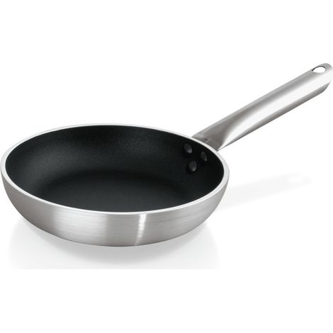 Poêle antiadhésive Ø 28 cm H 5,5 cm aluminium poignée inox - Was Germany (1/2)