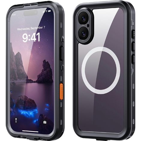 Étui étanche IP68 pour iPhone 17, Shellbox MagSafe, noir (1/5)