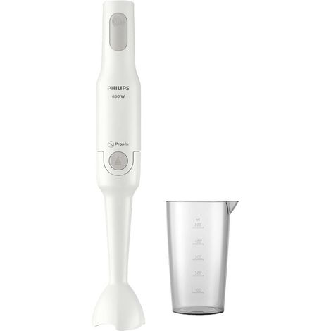 Mixeur électrique - PHILIPS - HR2531/00 PROMIX - 650 W - Blanc avec bol