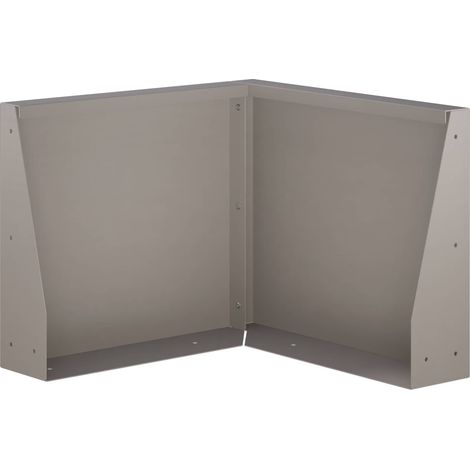 vidaXL Muro de Contención 2 uds. 50 x 50 x 40 cm Acero oxidado Oxidado (1/2)