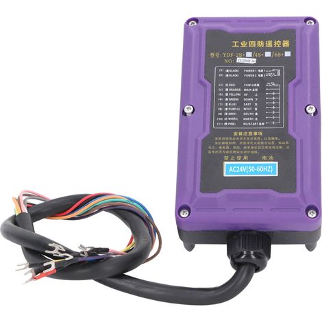 Kit de télécommande pour palan électrique, contrôleur sans fil pour grue industrielle avec récepteur, Protection IP67 24V (1/5)