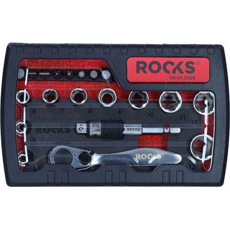 Set di utensili ROOKS 1/4" da 28 pezzi SMART (codice OK-01.0028) (1/3)