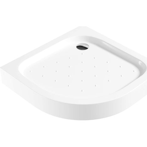 Deante Funkia plato de ducha semicircular blanco 90 cm (1/4)