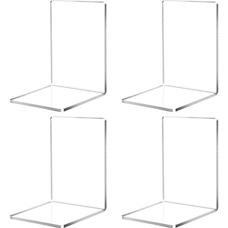 fermalibri in acrilico trasparente 12,5×12,5×18,5 cm per scuola, casa, ufficio e biblioteca