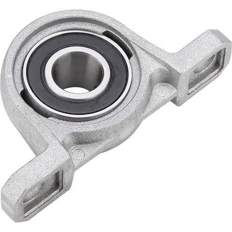 Palier à semelle KP001 de 12 mm, alésage à bride, autoréglable, support central (1/5)