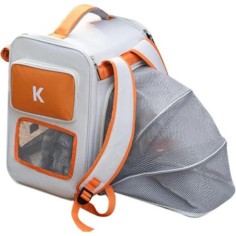 Sac à dos extensible grande capacité pour chat, respirant et pliable, sac de transport portable pour animaux de compagnie, convient aux animaux jusqu'à 7,5 kg. (1/5)