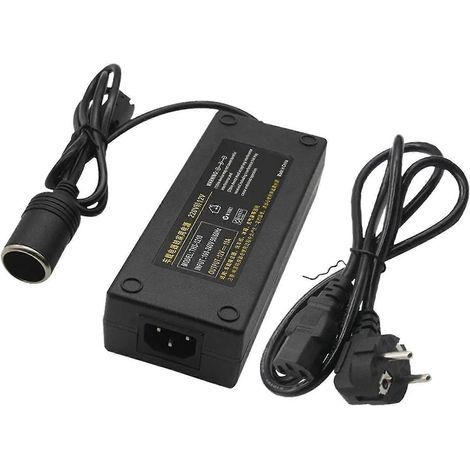 Convertisseur allume-cigare 12 V 15 A 160 W, adaptateur 220 V vers 12 V pour voiture et maison (1/5)