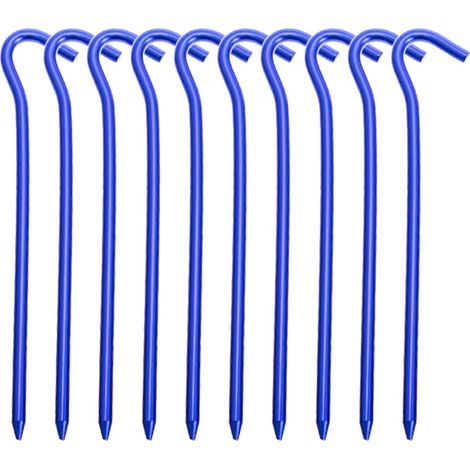 Piquets de tente, 10 pièces, piquets de tente en aluminium (1/5)