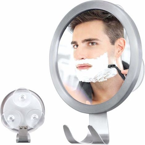 Miroir, miroir de maquillage sans buée, 3 ventouses fortes dans la porte de douche murale de la salle de bain (1/5)