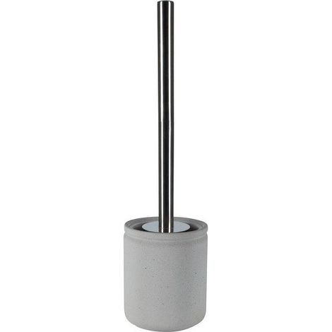 Brosse Wc avec support Céramique CEMENT Gris Spirella (1/2)