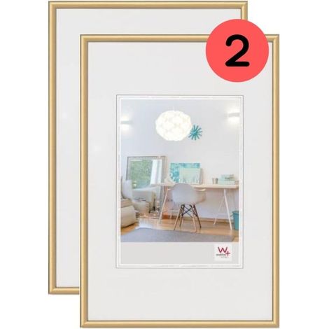 Cadre photo or 30 x 40 cm double pack, cadre en plastique KV040GD (1/5)