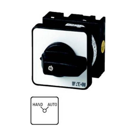 Inverseurs Contacts: 6 20 A plastron: USV-NETZ 90 ° à accrochage encastré 000015127 EATON T0-3-15453/E (1/2)