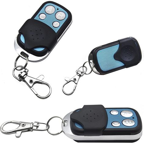 Télécommande de Porte Universelle, Buzzer Antivol à Un Bouton Télécommande Universelle de Porte de Garage 12V 433MHz Clone Télécommande de Porte de Garage Alarme 4 Canaux (4pcs) (1/5)