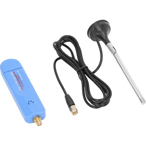 Récepteur radio logiciel SDR RTL2832U+R820T2 (XR-122) pour ondes courtes, bande aviation, DVB-T, FM et DAB, réception multifréquence, pack unique. (1/5)