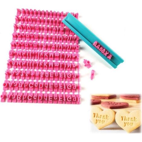 Tampon à Biscuits - Non spécifié - Alphabet Cutter - 150 Motifs - Plastique de Haute Qualité - Sûr et Durable (1/4)